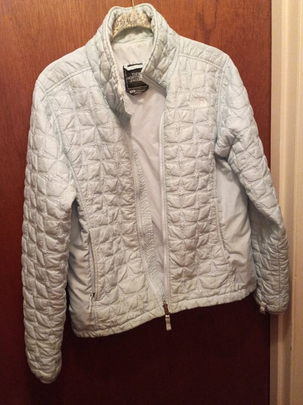 Women's Light Blue North Face Thermoball jacket~M~